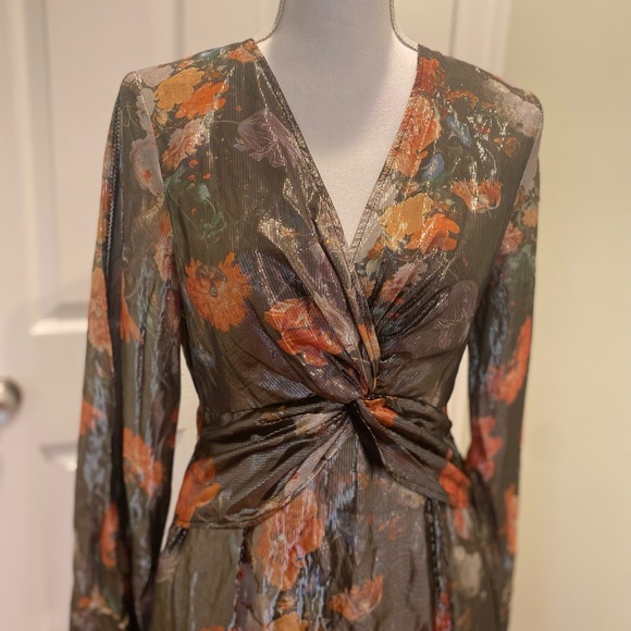 New Anthropologie Caballero Deep V-Neck Maxi Dress size S - Picture 12 of 15